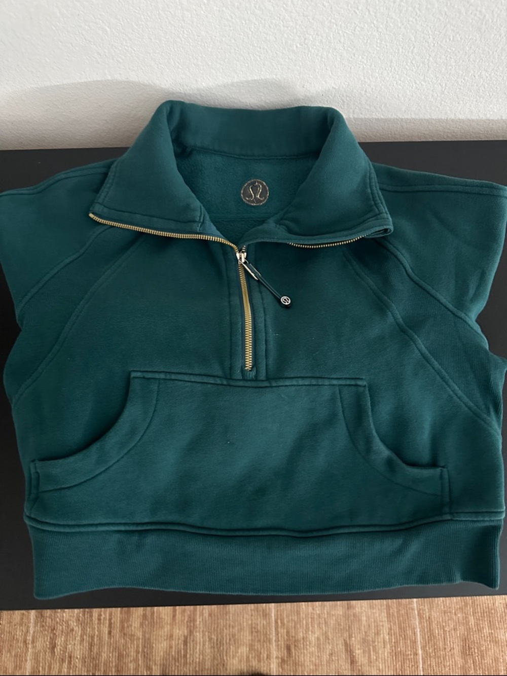 lululemon athletica Deep Teal Half-Zip Crewneck Sweatshirt
